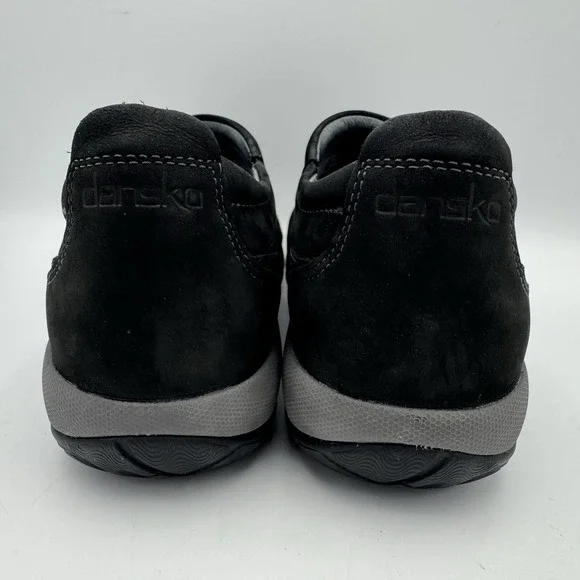 Dansko Size 36 EU Black Suede Leather Mule Clogs Slip Resistant US 6 Workwear - Picture 4 of 7